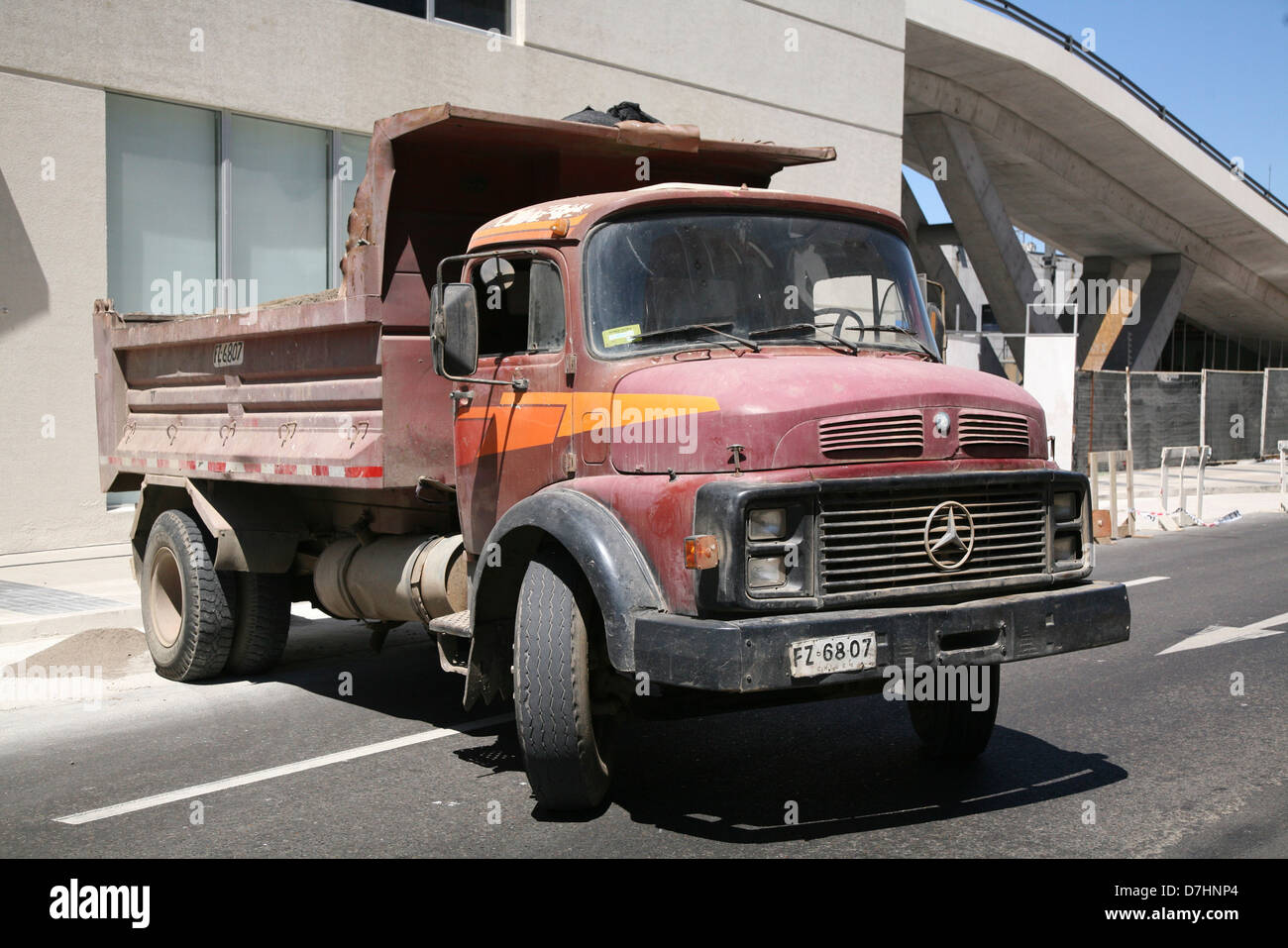 Chili Valparaiso Lastwagen Modifier Lastwagen vieux vieux Camion Camion Banque D'Images