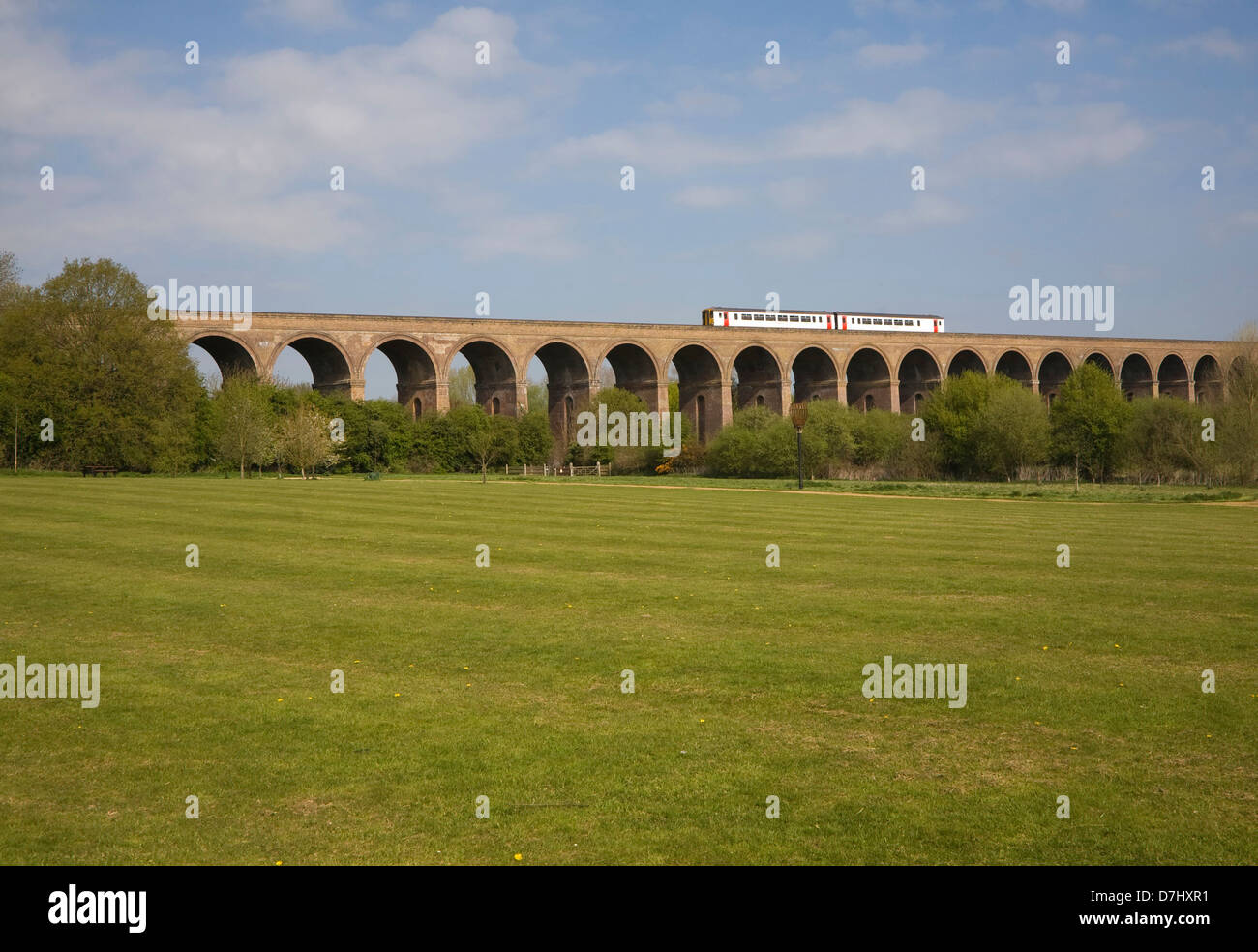 Viaduc Ferroviaire achevé en 1849 à Chappel, Essex, Angleterre, RU Banque D'Images
