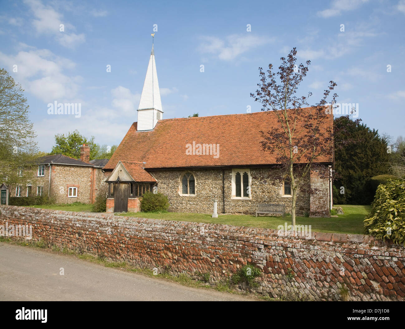 Village historique de l'église à Chappel, Essex, Angleterre Banque D'Images