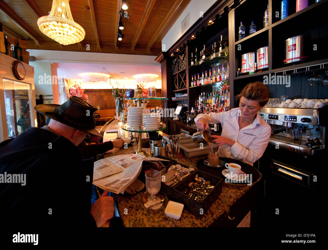 Bar-restaurant en Hollande Banque D'Images