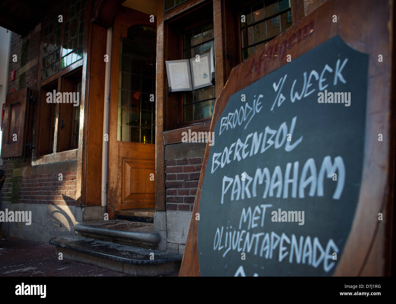 Bar-restaurant en Hollande Banque D'Images