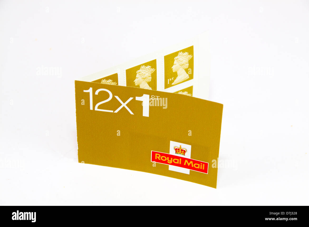 Livre de douze timbres de première classe Royal Mail Banque D'Images