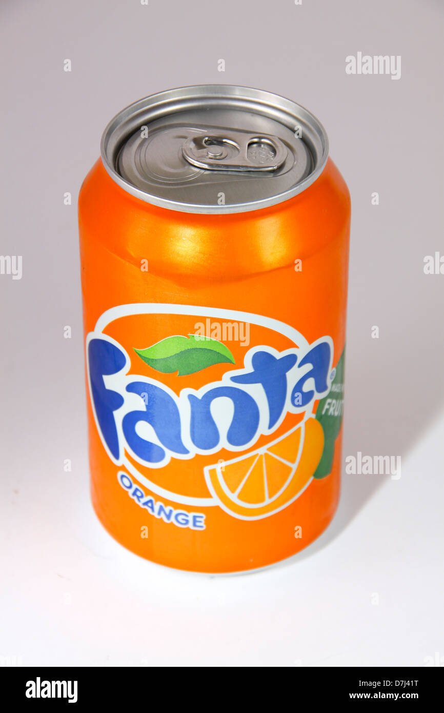 Pouvez d'orange Boisson Fanta Banque D'Images