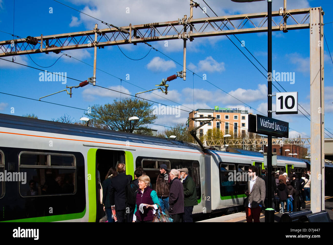 La gare de Watford Junction Banque D'Images