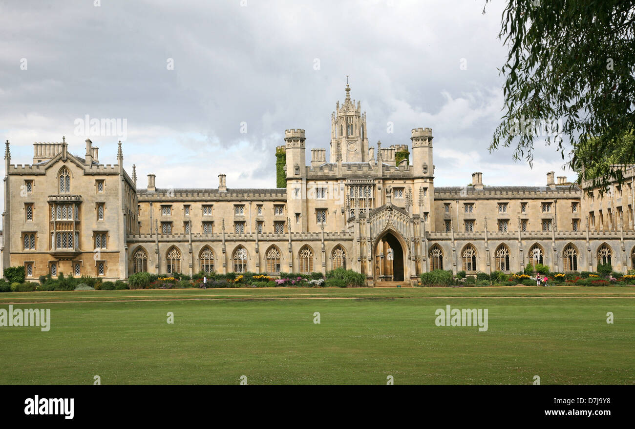 St John's College de l'Université de Cambridge en Angleterre Banque D'Images