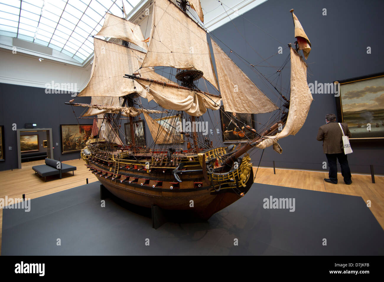 William rex, un voilier (COV) au Rijksmuseum, Holland Banque D'Images