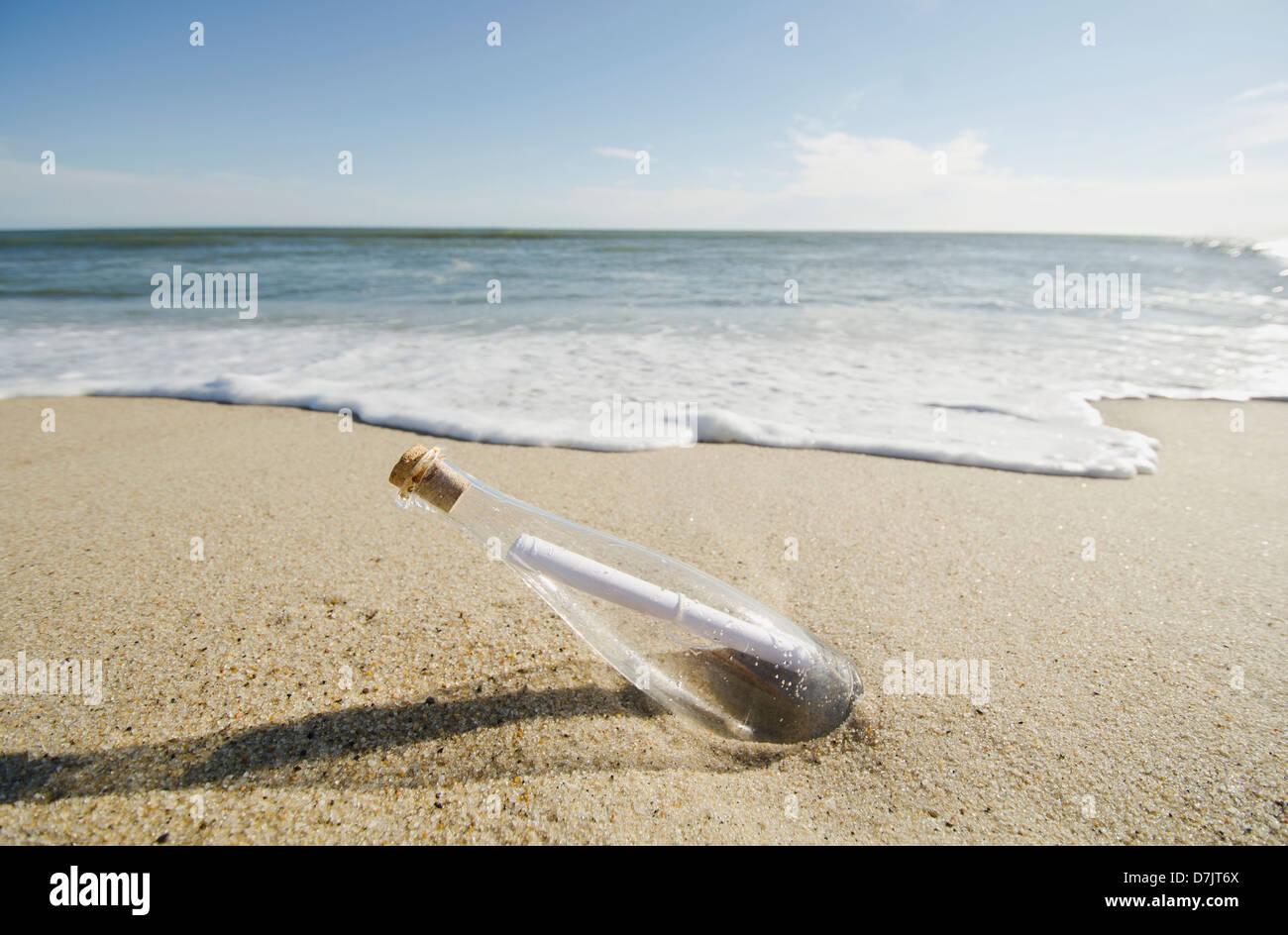 USA, Massachusetts, Nantucket, Message en bouteille Banque D'Images