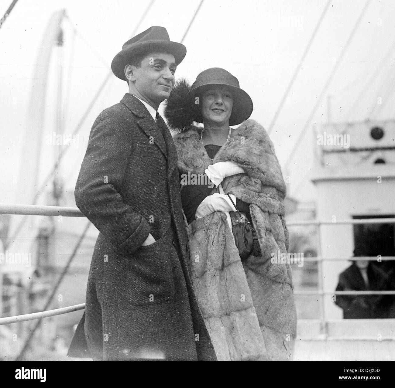 Irving Berlin et femme, Ellen Mackay, compositeur, parolier et compositeur Banque D'Images