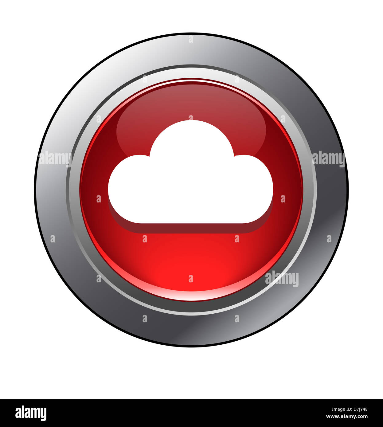 Cloud Computing, icônes Icône Bouton Internet élément d'interface Web App Banque D'Images