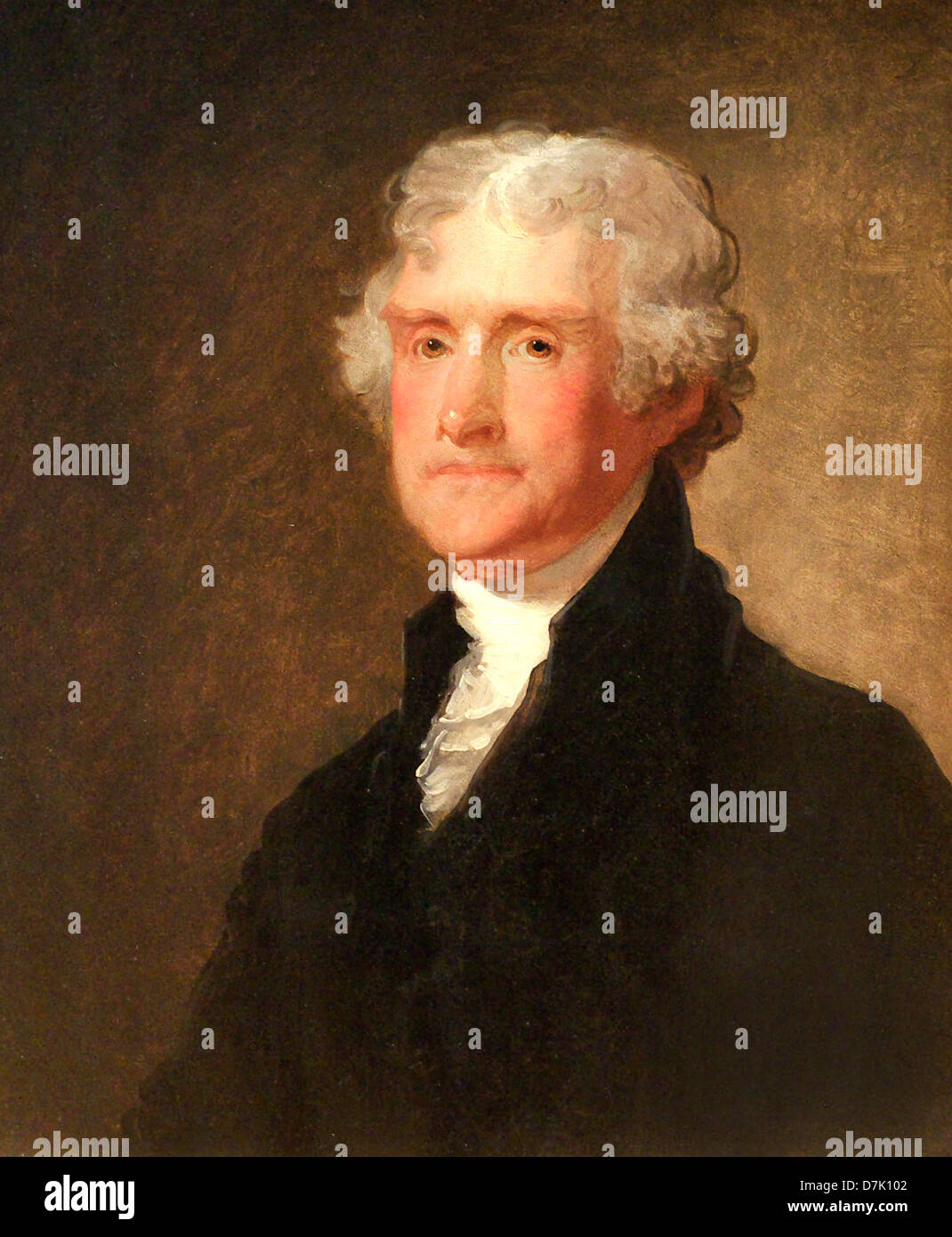 Thomas Jefferson par Gilbert Stuart Banque D'Images