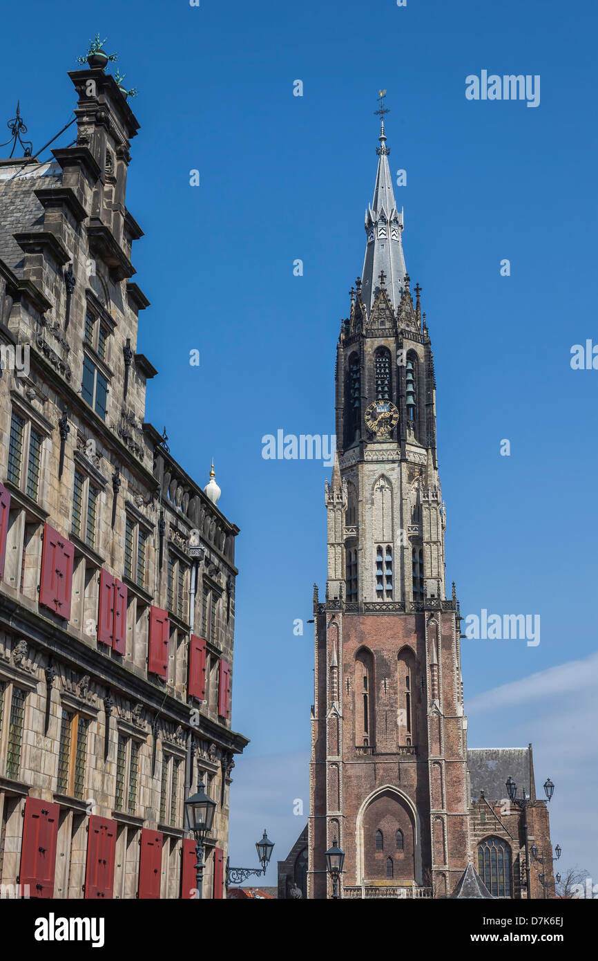 Nieuwe Kerk, Delft, Hollande méridionale, Pays-Bas Banque D'Images