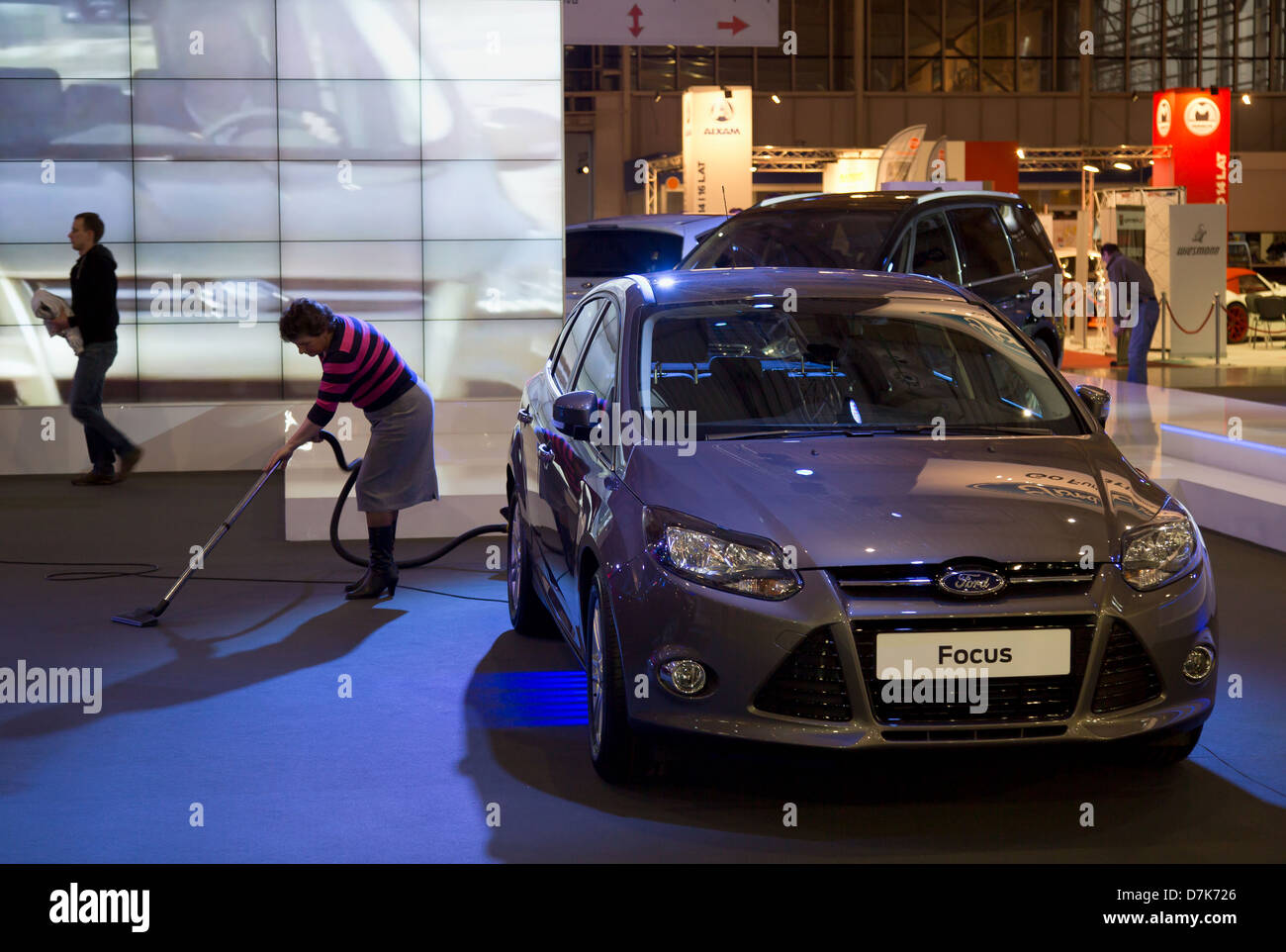 Poznan, Pologne, la Ford Focus à la Motor Show 2013 Banque D'Images