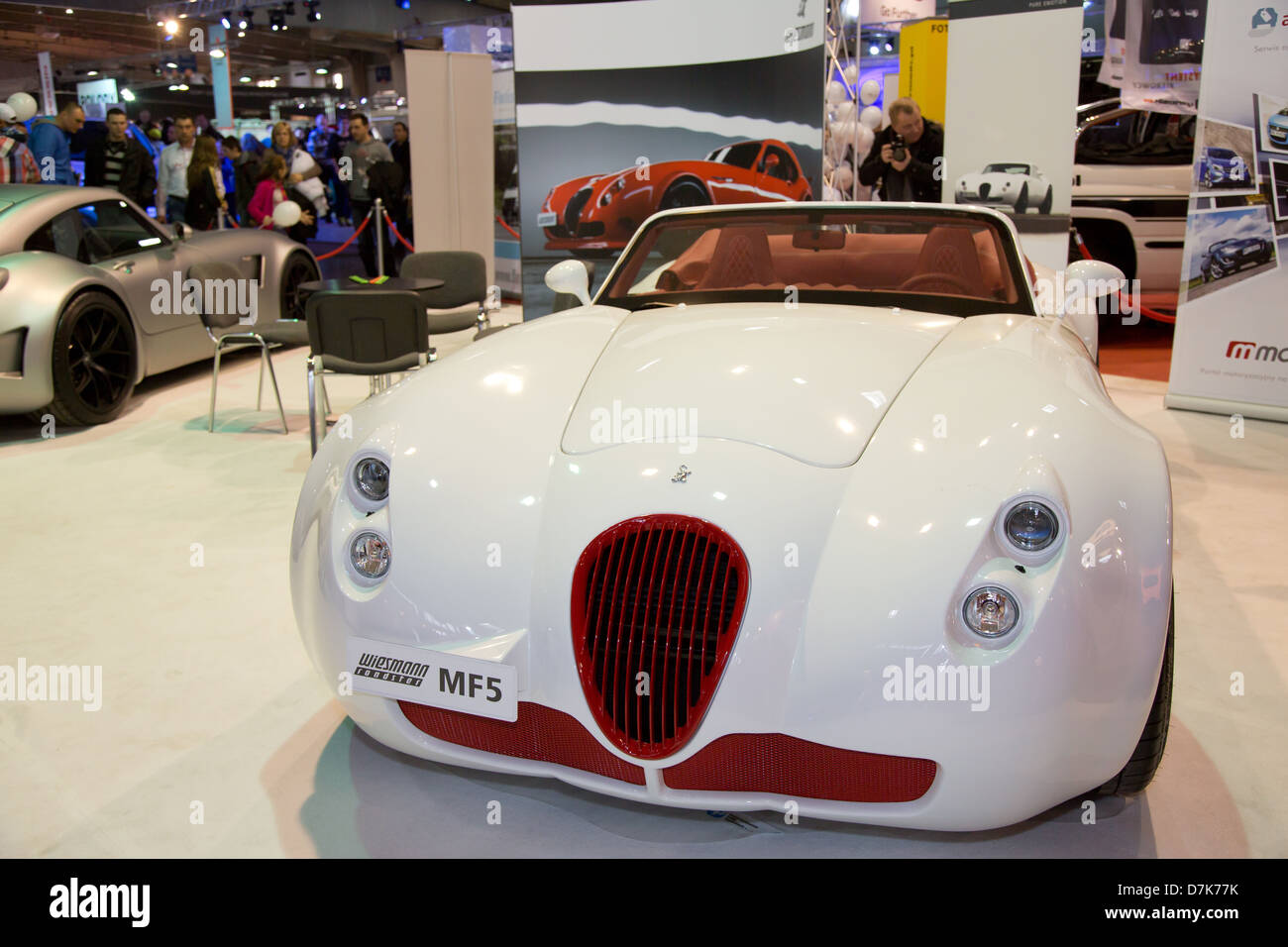 Poznan, Pologne, la Wiesmann roadster MF5 au Motor Show 2013 Banque D'Images