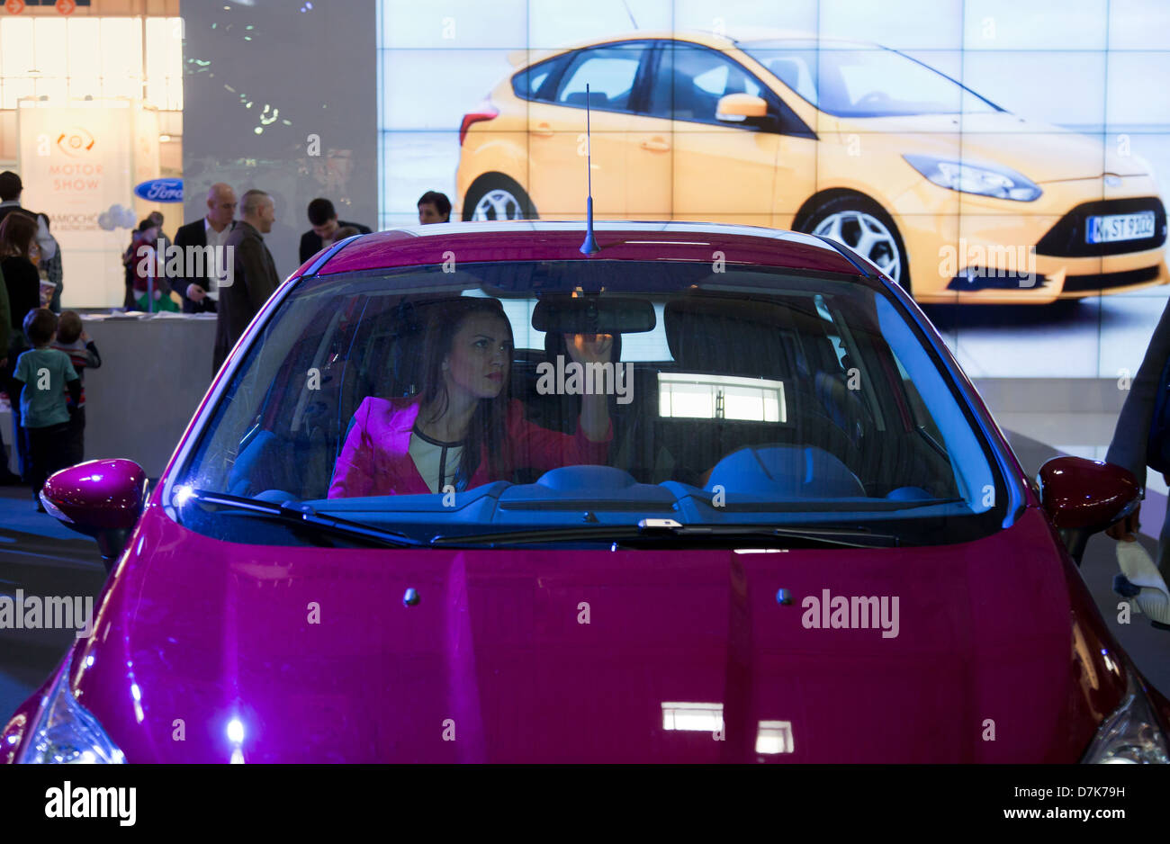 Poznan, Pologne, la Ford Fiesta au Motor Show 2013 Banque D'Images