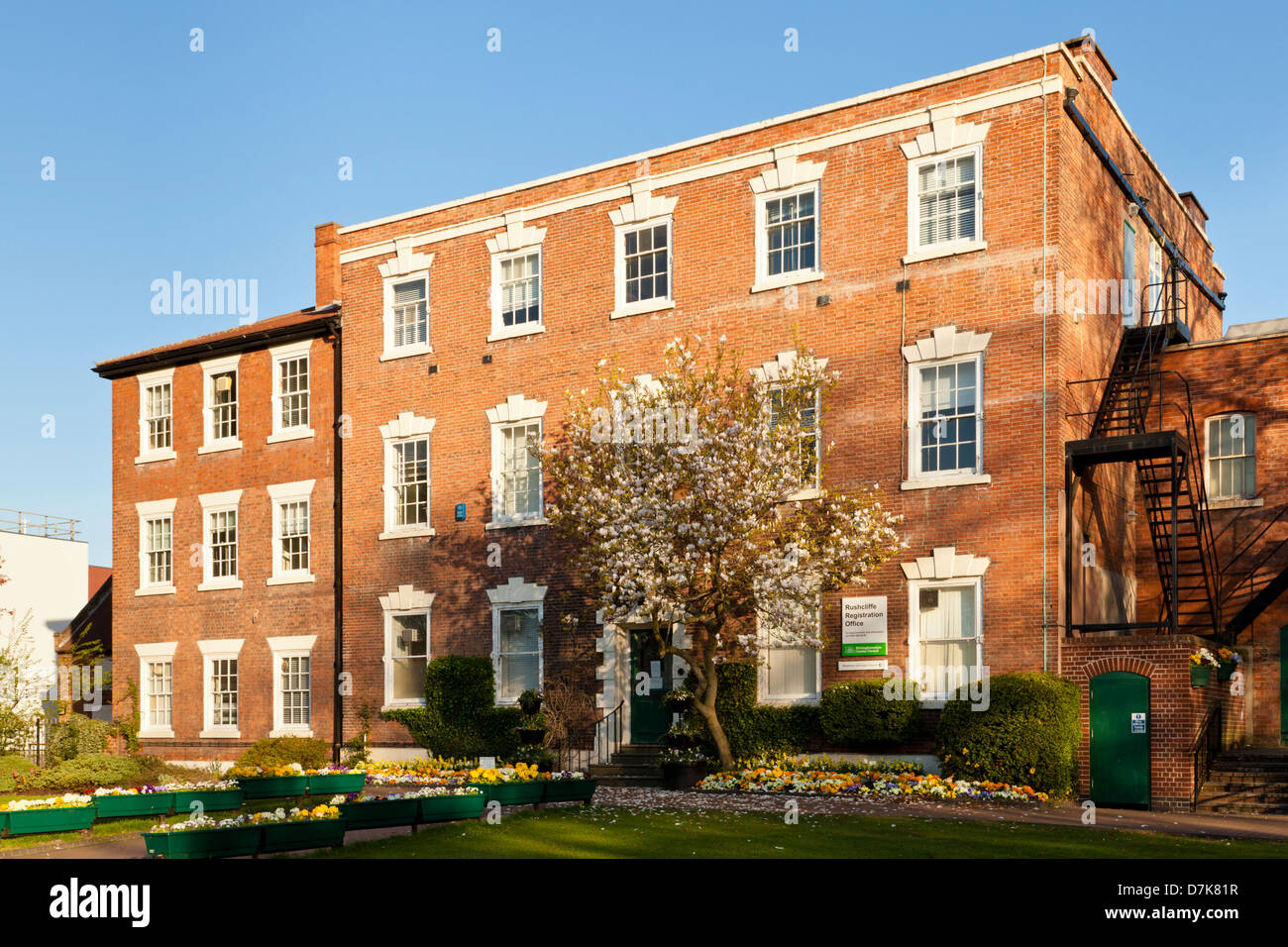 Bridgford Hall, un 18e siècle classés Grade II manoir géorgien utilisé comme un bureau de l'enregistrement et l'apart-hotel, West Bridgford, Dorset, UK Banque D'Images