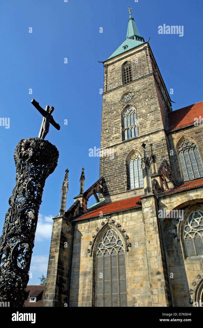 Allemagne, Basse-Saxe, Hildesheim, Eglise de Saint-André, Saint Andreas Kirche Banque D'Images