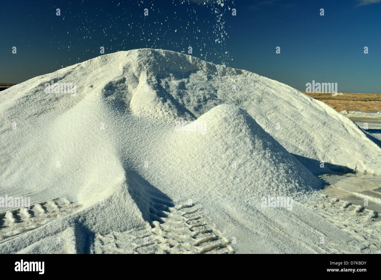 Chott el Djerid, au sud de la Tunisie Banque D'Images