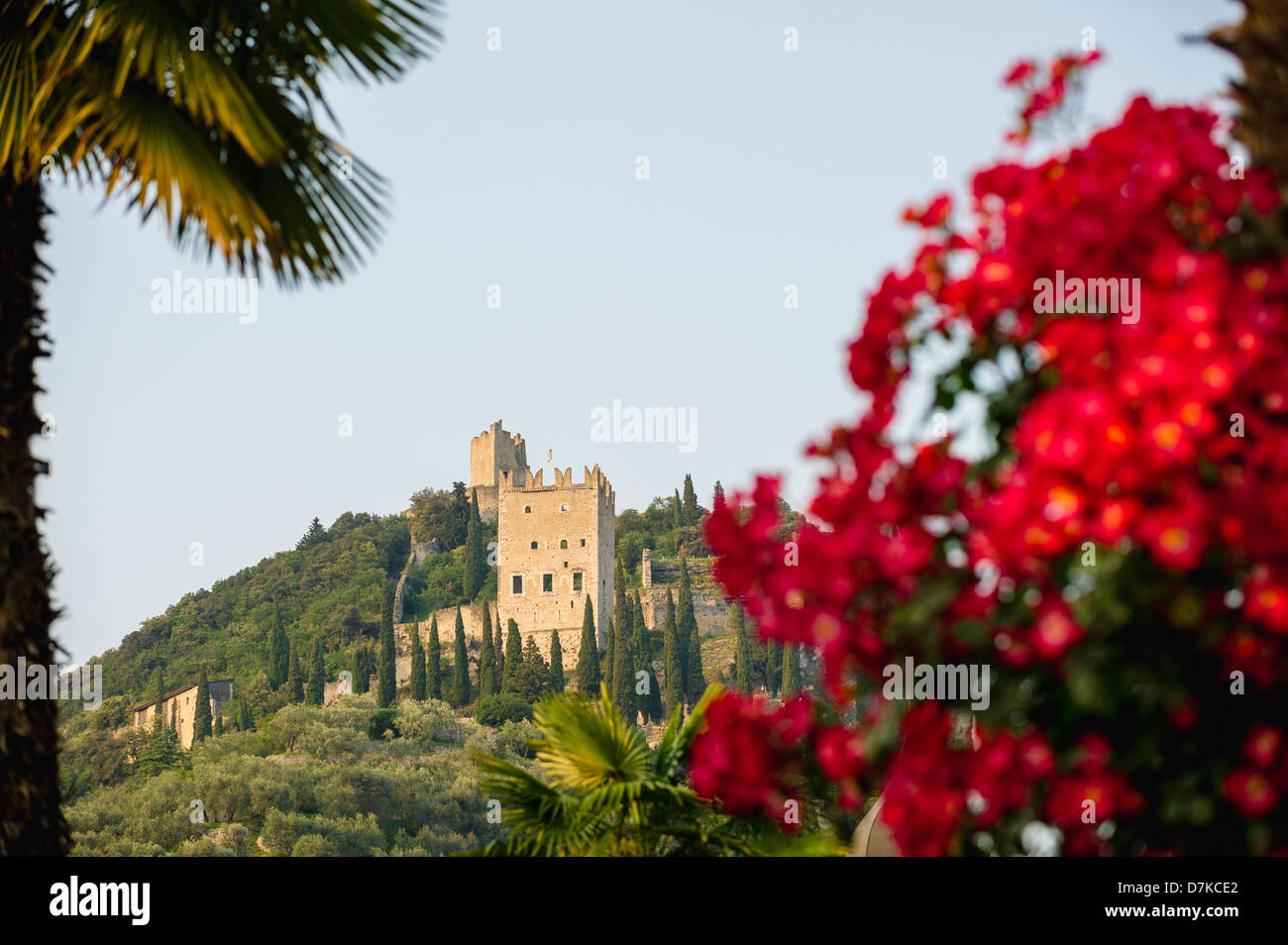 L'Italie, Vue du château Banque D'Images