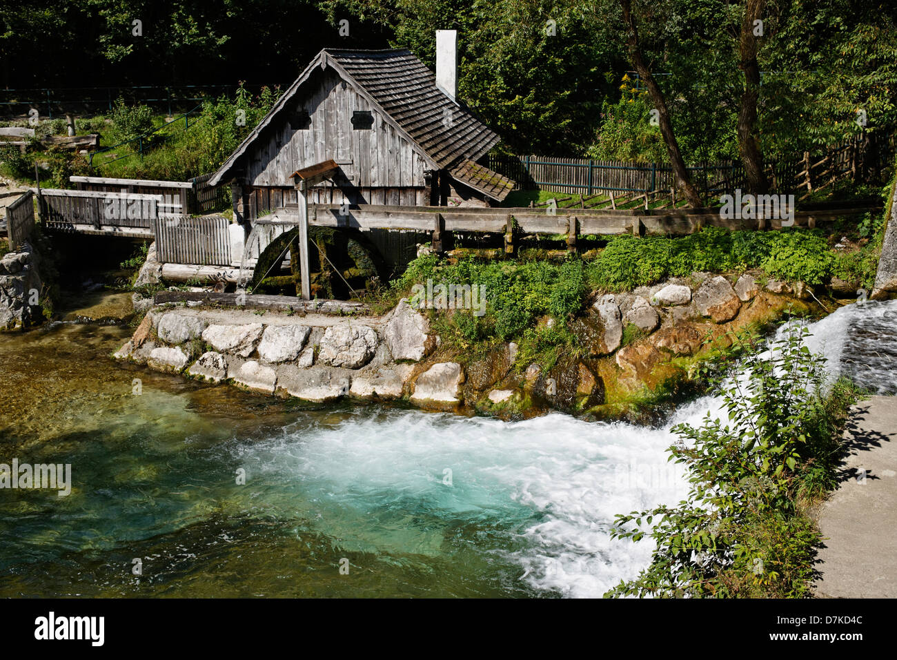 L'Autriche, Haute Autriche, vue de Katzensteiner Mill Banque D'Images