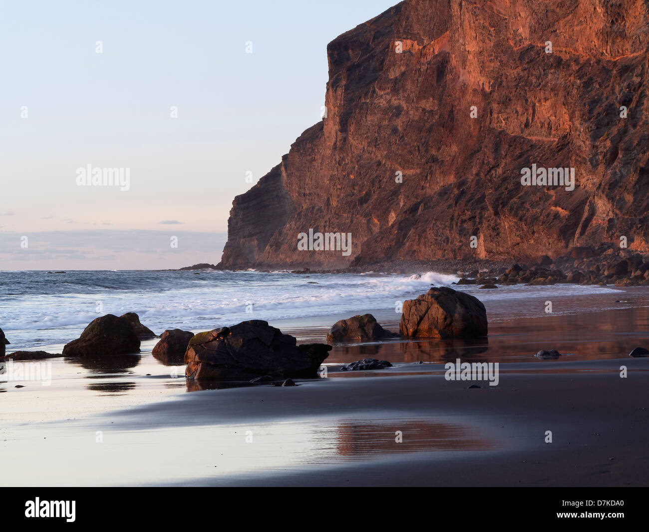 Espagne, vue de Playa del Ingles à Îles Canaries Banque D'Images