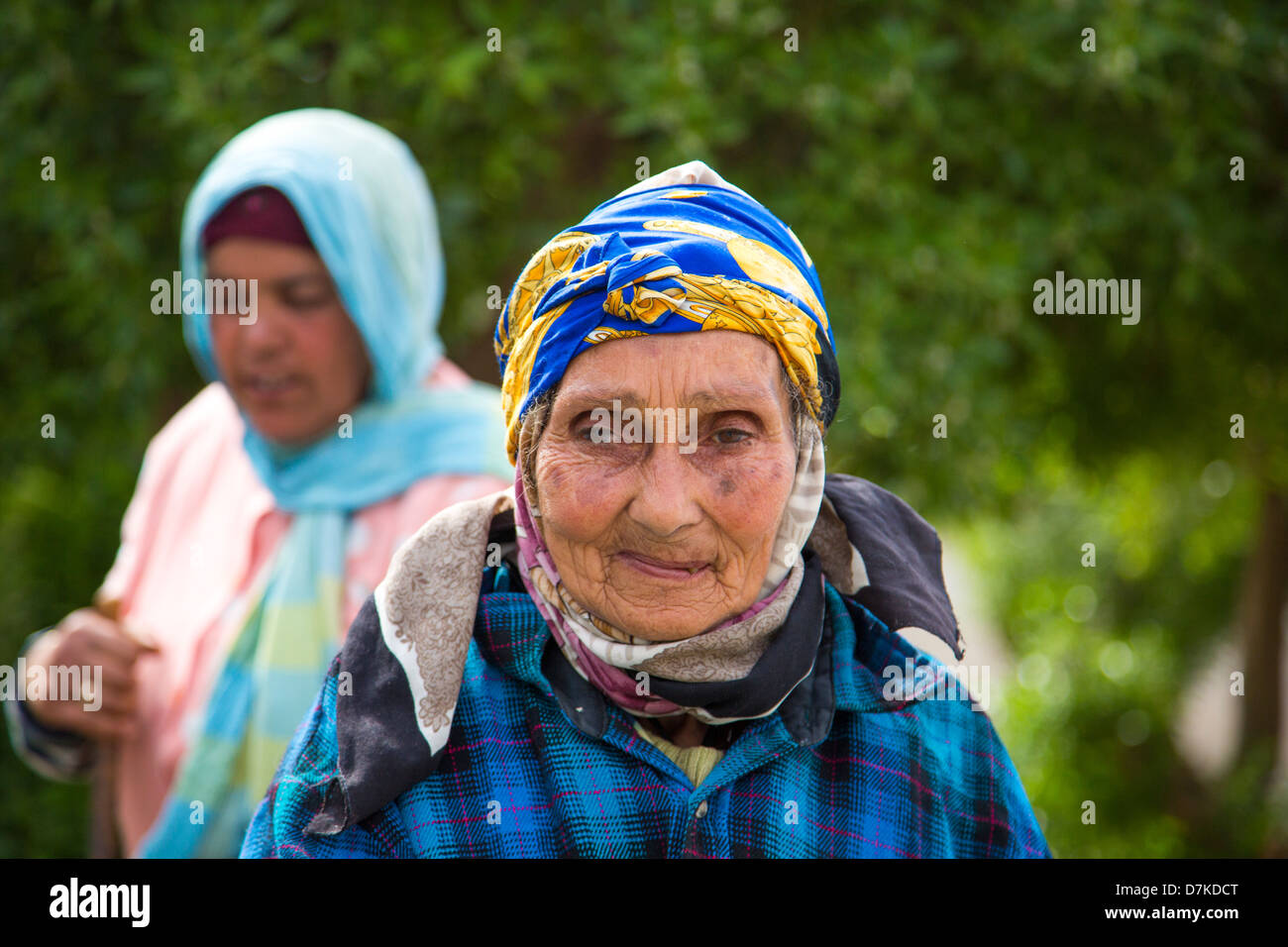 Femme dans le Kef Tunisie Banque D'Images