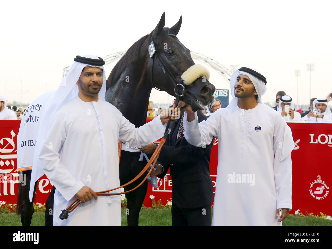 Dubaï, Émirats arabes unis, Hamdan bin Mohammed bin Rashid Al Maktoum (droite), Prince héritier de Dubaï Banque D'Images