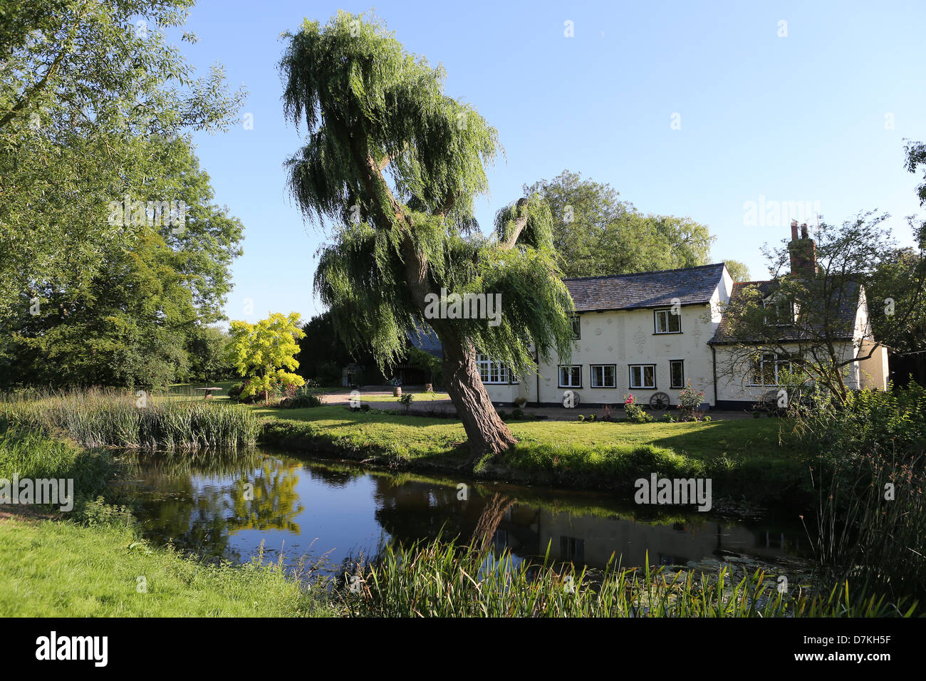Cottage historique en peu de Waltham, Essex, Angleterre. Banque D'Images