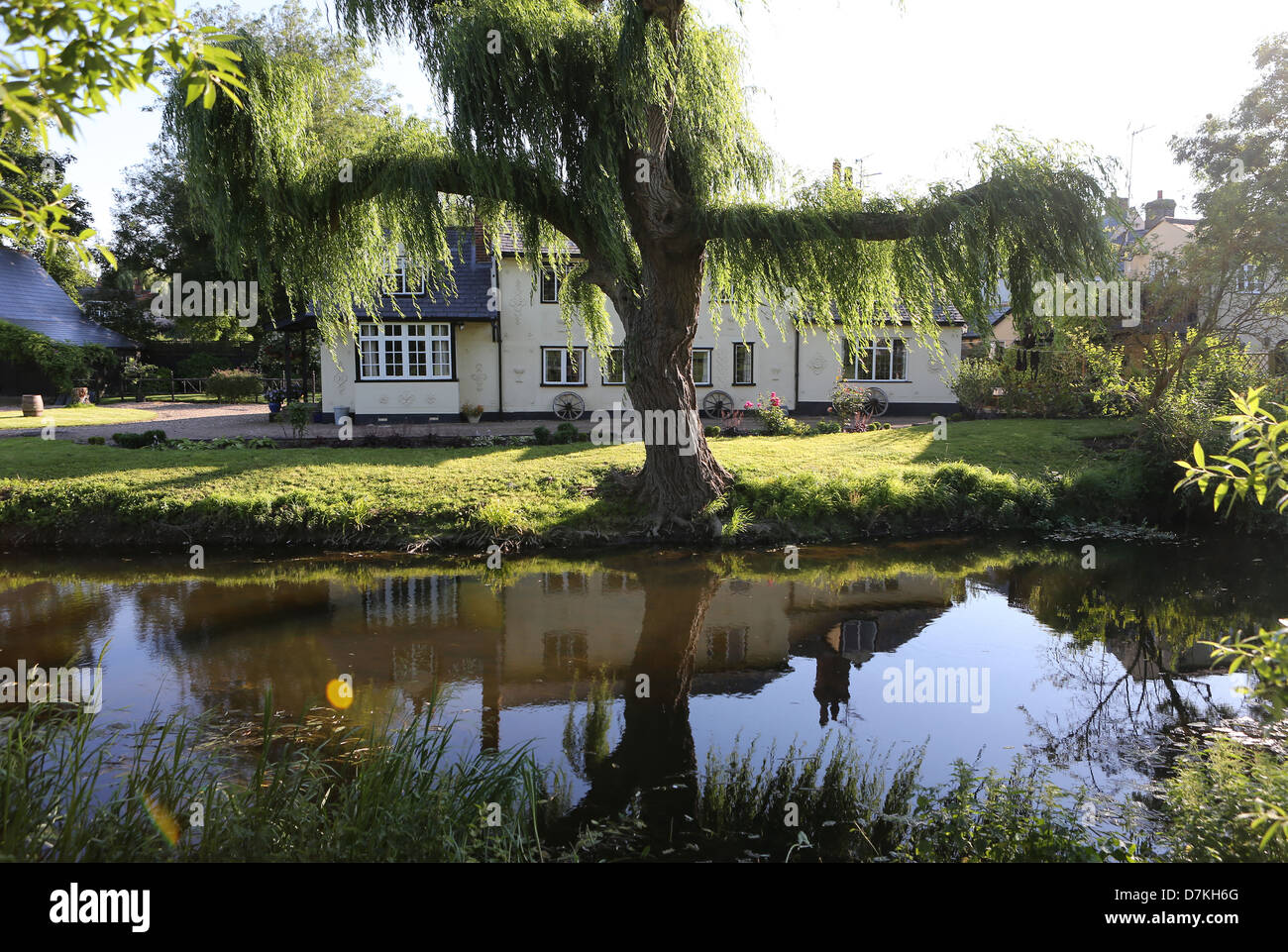 Cottage historique en peu de Waltham, Essex, Angleterre. Banque D'Images