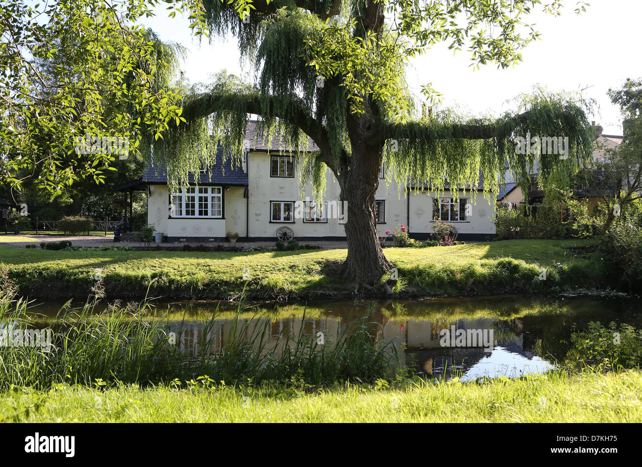 Cottage historique en peu de Waltham, Essex, Angleterre. Banque D'Images