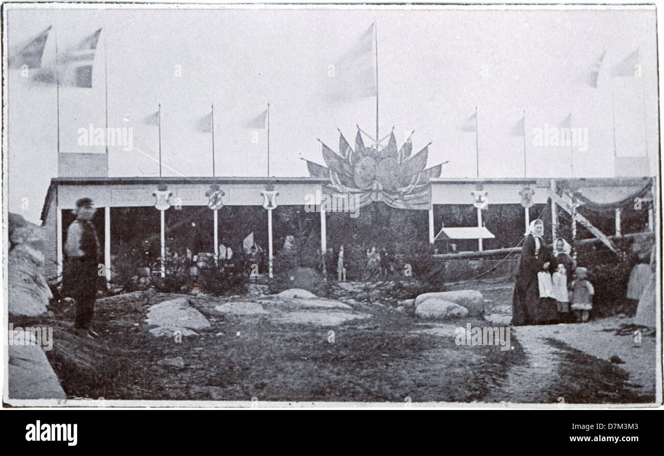 L'exposition scandinave de la pêche de 1868 à Lysekil, Suède, a présenté la culture maritime et de la pêche, avec des expositions axées sur les pratiques régionales de pêche et le commerce scandinave. Banque D'Images