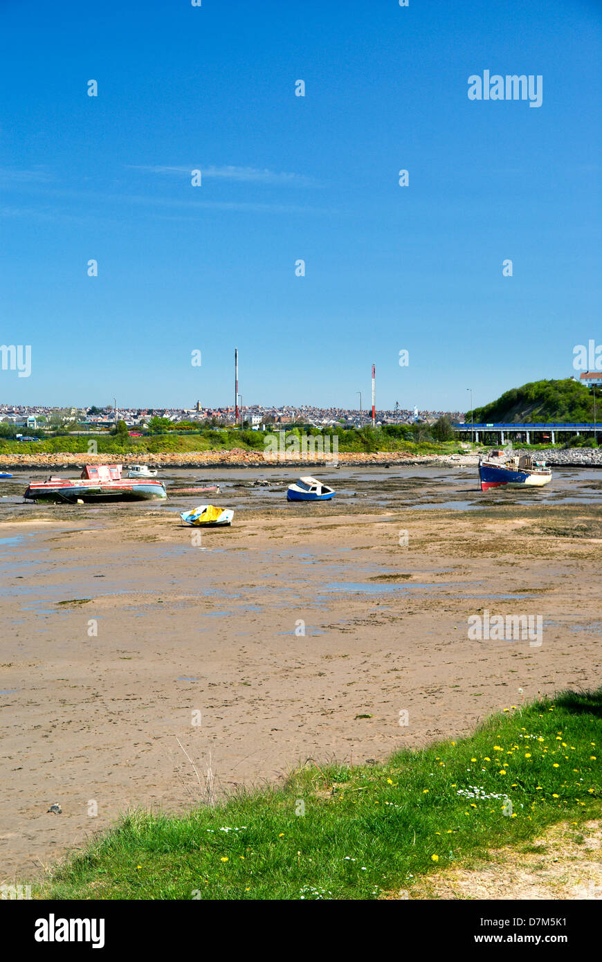 Plage de harbor petite île Barry Vale of Glamorgan South Wales UK Banque D'Images