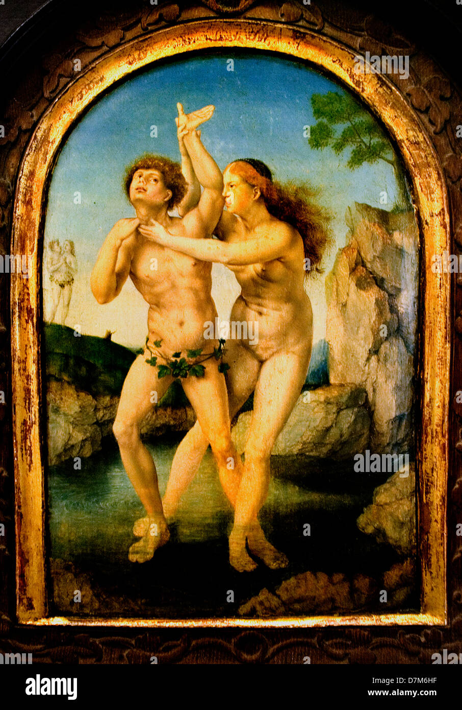 Métamorphose métamorphose Hermaphroditus et Salmacis Banque D'Images