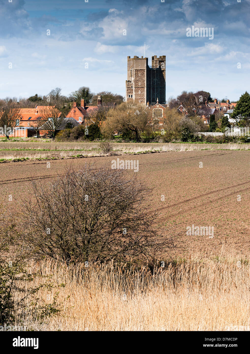 Château d'Orford dans la ville de Orford. Banque D'Images