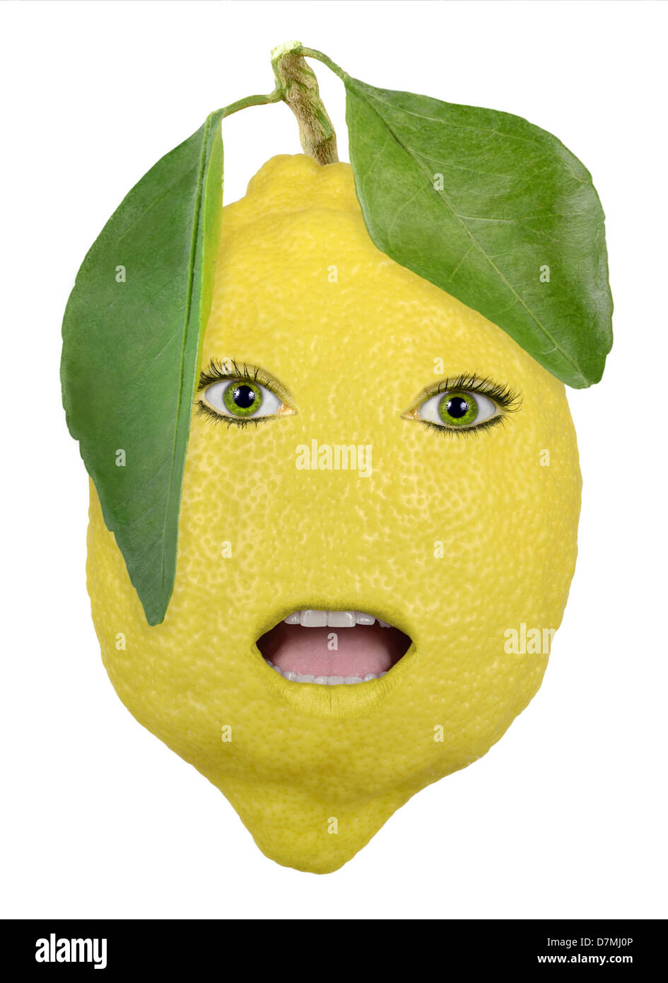 Funny face citron fruits frais Banque D'Images