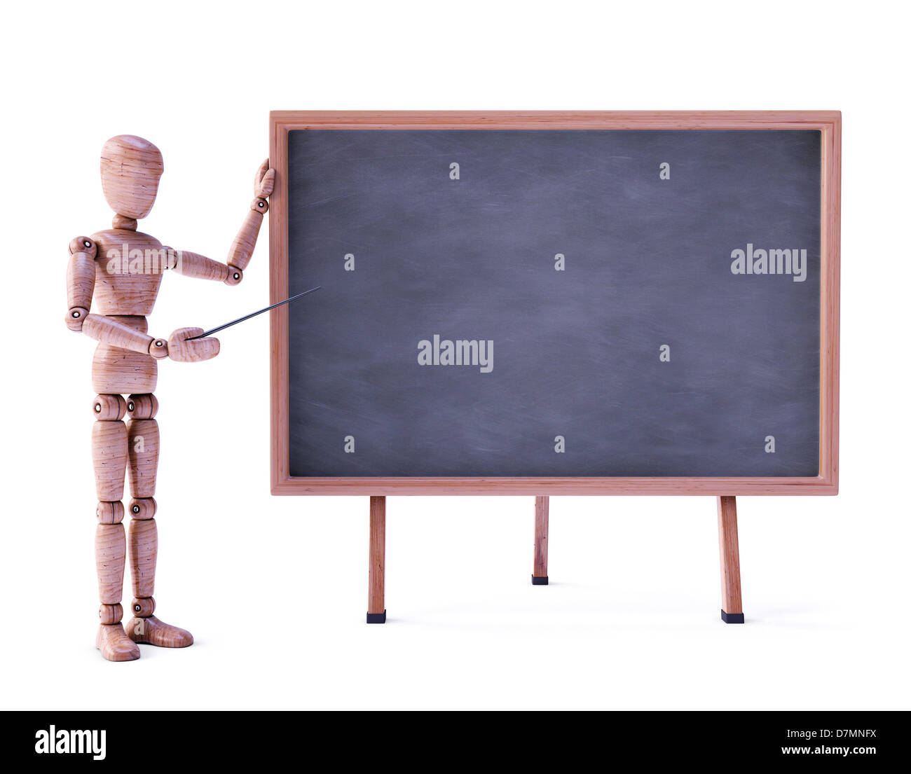 Poupée avec tableau noir Banque D'Images