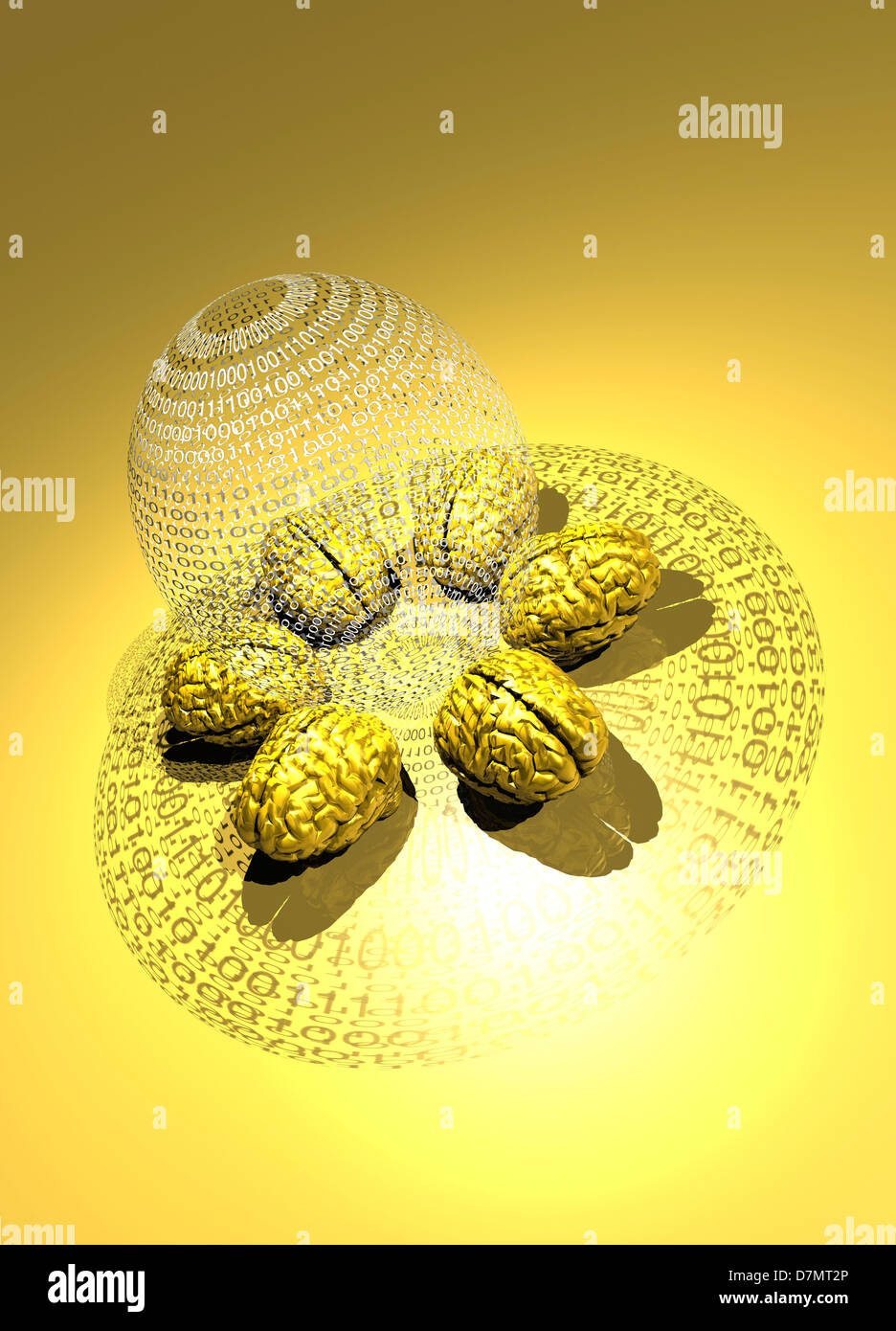 La cartographie du cerveau, conceptual artwork Banque D'Images