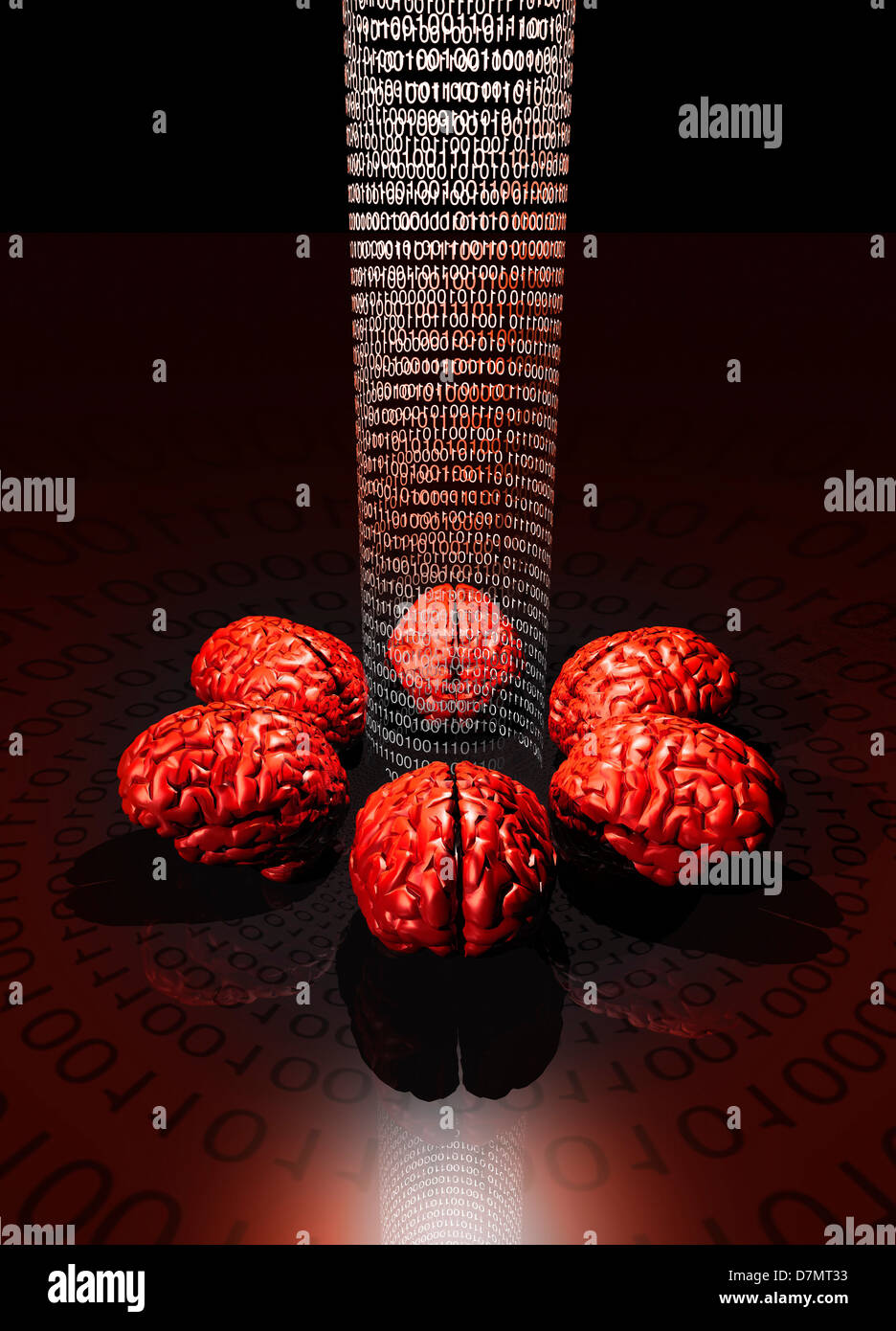 La cartographie du cerveau, conceptual artwork Banque D'Images