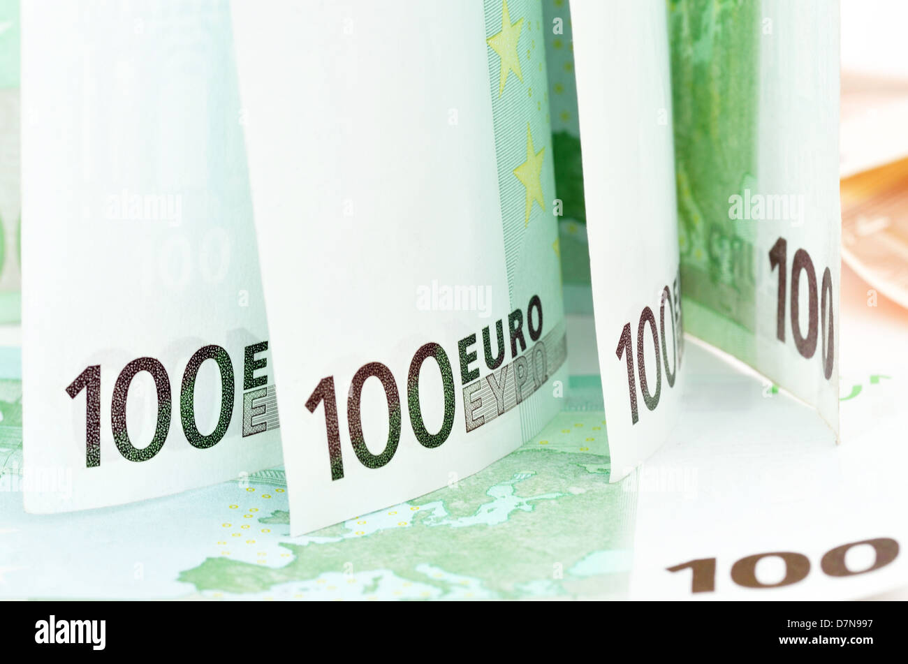 Image de fond des billets en euros Banque D'Images