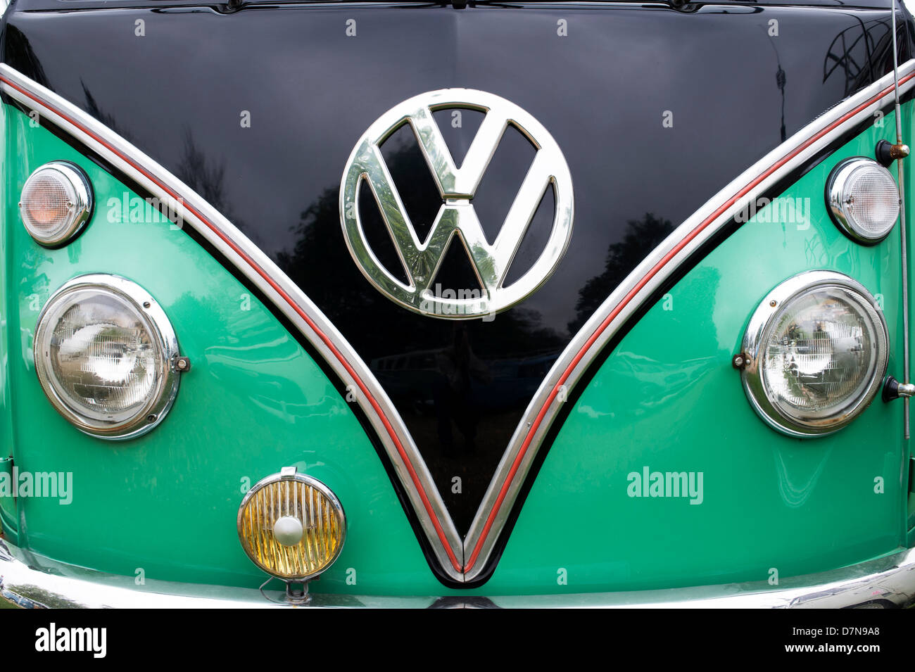 Écran partagé VW Volkswagen camper van Banque D'Images