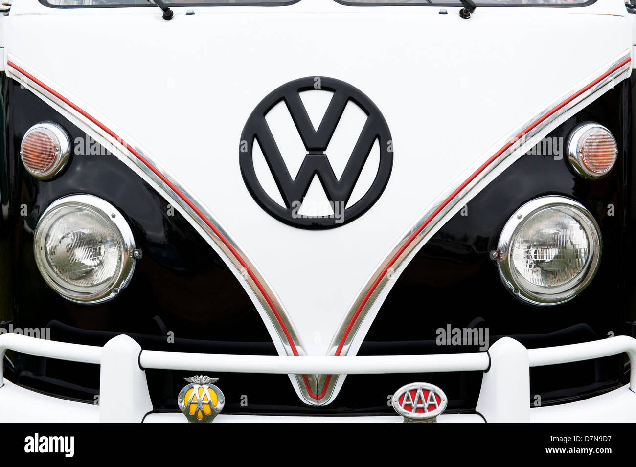 Écran partagé VW Volkswagen camper van Banque D'Images