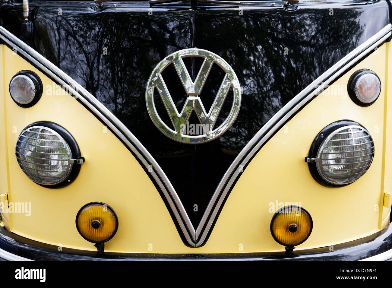 Écran partagé VW Volkswagen camper van Banque D'Images