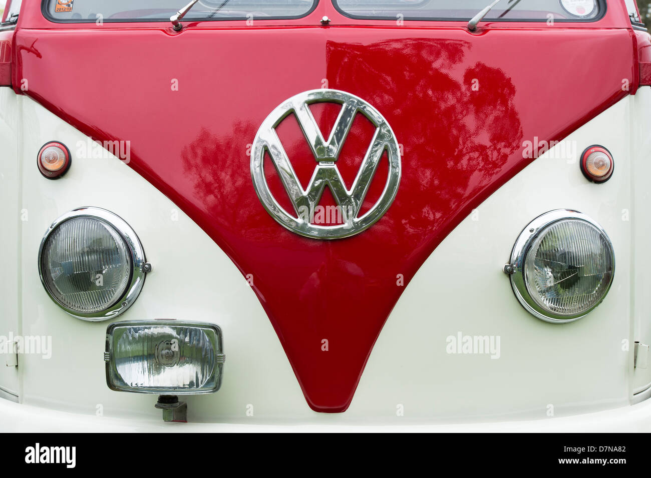 Écran partagé VW Volkswagen camper van Banque D'Images