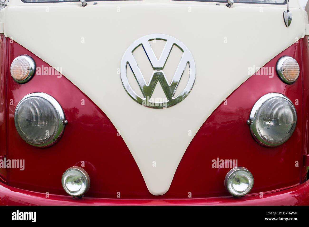 Écran partagé VW Volkswagen camper van Banque D'Images