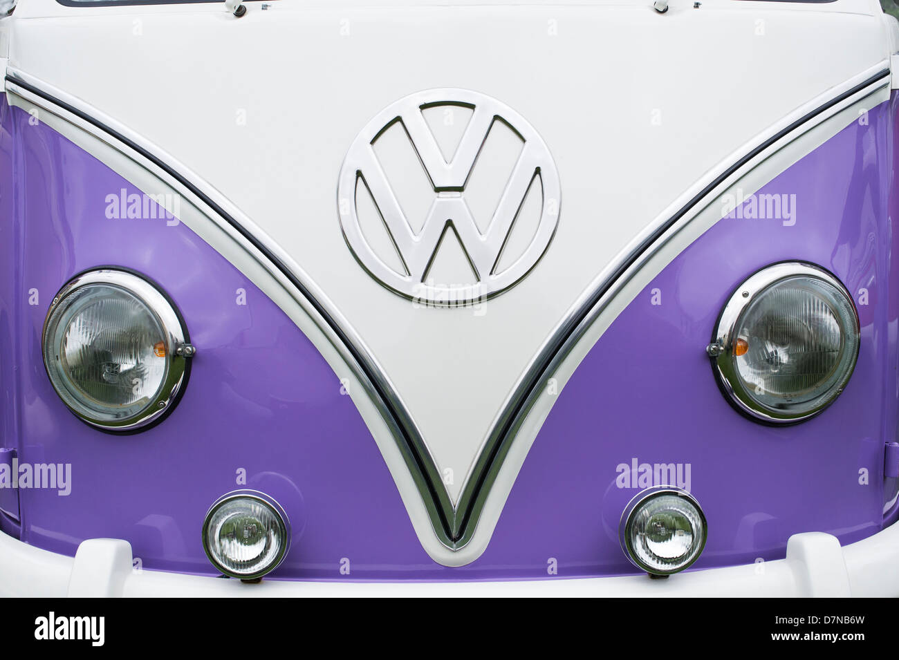 Écran partagé VW Volkswagen camper van Banque D'Images