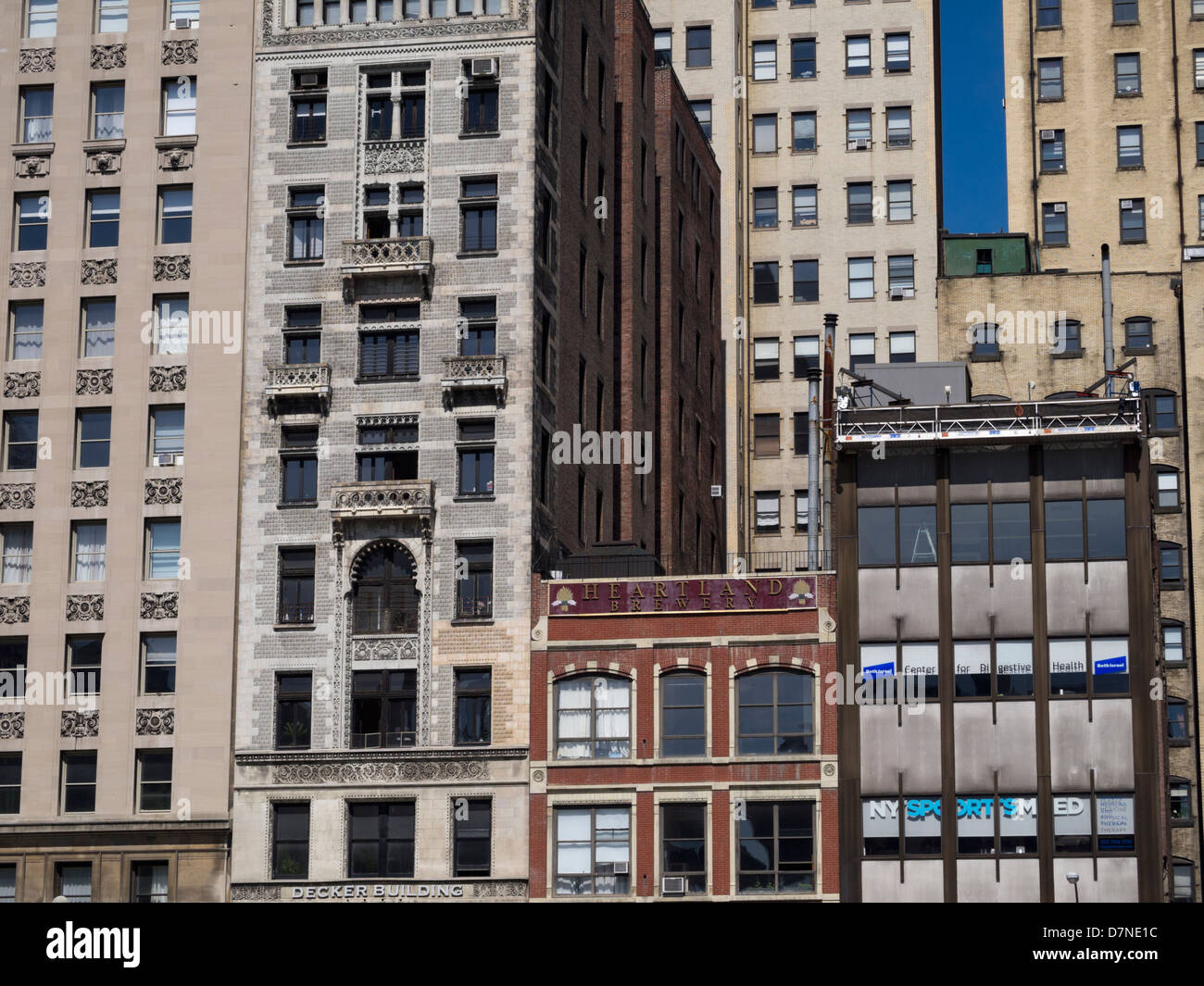 Les immeubles de grande hauteur, Union Square, New York City Banque D'Images