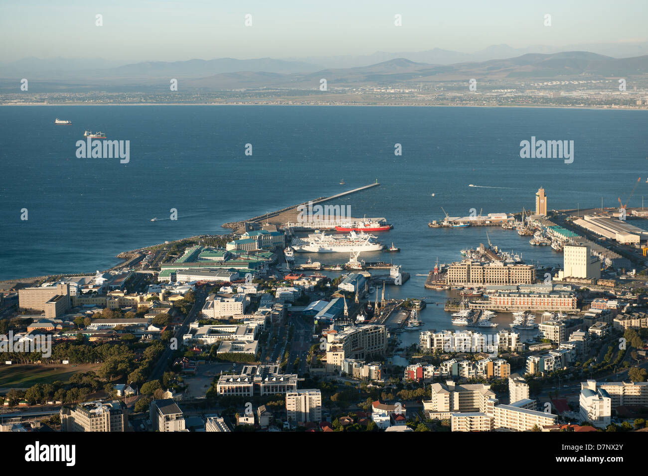 Vue de la ville du Cap et du port, Afrique du Sud Banque D'Images