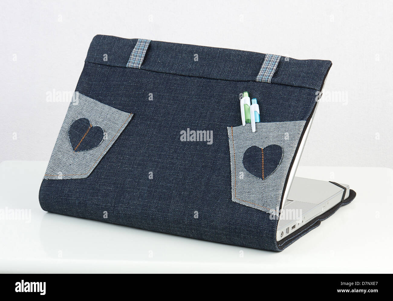 Coffre habillage en tissu pour protéger votre ordinateur portable des rayures ou sale Banque D'Images