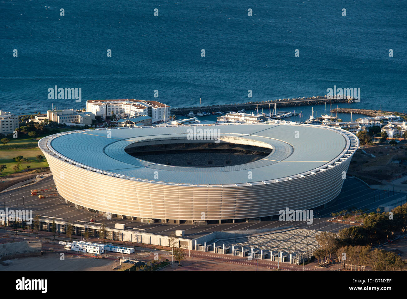Vue sur le stade de Cape Town, Afrique du Sud Banque D'Images