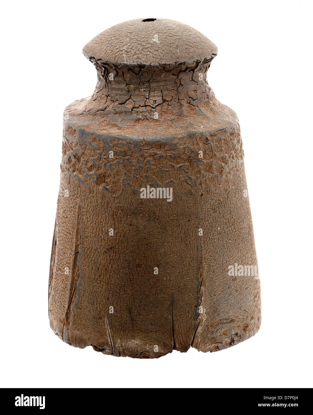 Bakélite ancien isolant électrique. isolated on white Banque D'Images