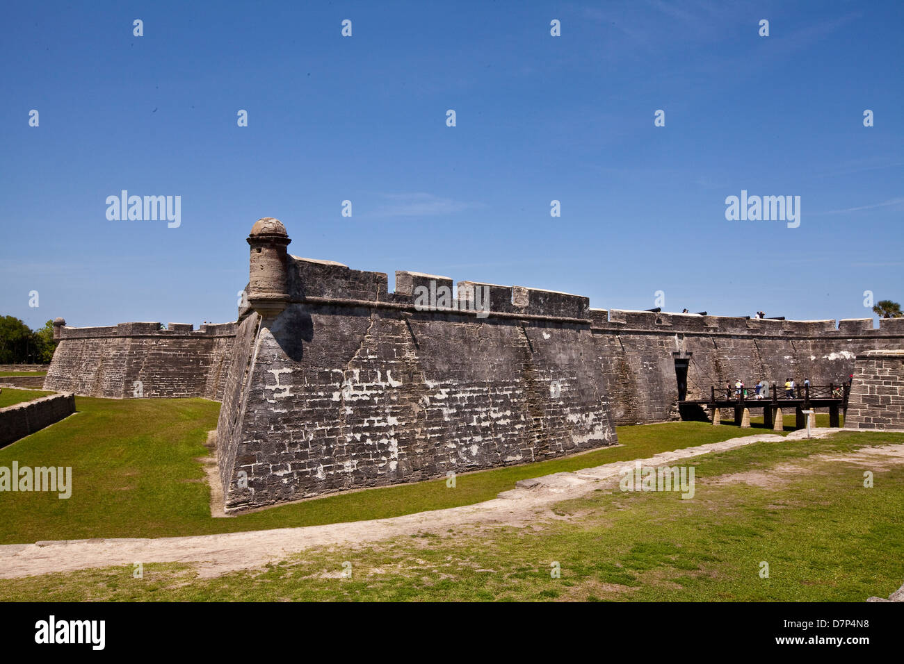 Le Castillo de San Marcos Fort est représenté à Saint Augustine, Floride Banque D'Images